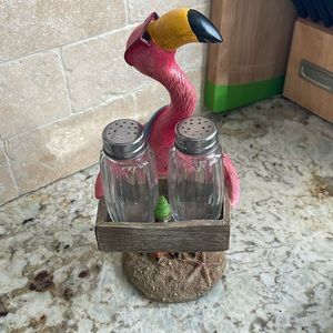 Flamingo Salt & Pepper Holder